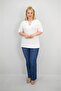 Women's Plus Size Short Sleeve Collar Piping Detailed Blouse 1970-25 - 2