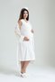 Women's Tuba Ecru Cotton Summer Patterned Pajamas Maternity Maternity-Nightdress Pajamas Set of 2 - 3