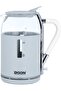 Elite Electric Kettle Glass Edison, Glass, 1.5 Liters, 2200-1850 Watts, WK-8812 - Light Gray