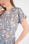 Unisex Snack Time Patterned Doctor Nurse Surgical Scrubs Uniform Suit - 3