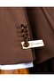 Italian Style S Slim Fit Jacket Pants Suit Brown T14007 - 4