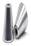201428 W-12 Aluminum Skinny Candle Holder, Silver | Elegant Home Decor & Gifting Item