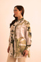Leaf Patterned Blouse - 5