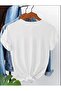 Musical Note Music Rhythm Printed Cotton Combed White T-Shirt - 2