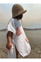 Hooded Muslin Tedy Poncho Baby Child 1-5 (Heart) - 5