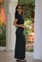 Black Polyamide Long Skirt - 4