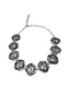Silver Plated Zamak Necklace (Round Flower Necklace) - 2