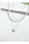 Polar Star Detailed 3-Piece Combination Necklace, Set Necklace - 5