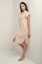 Women's Short Sleeve Shirt Dress with Side Slits and Pocket with Lanyard - 3