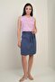 Women's Waist Belted Double Breasted Lyocell Short Skirt - 2