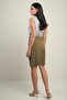 Women's Waist Belted Double Breasted Lyocell Short Skirt - 4