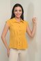 Women's Pleated Waist Sleeveless Shirt