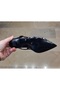 Women's 5cm Thin Heel Soft Tulle and Sequins Covered Front Closed Back Open Evening Dress Shoes - 7