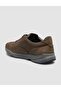 100% Genuine Leather Khaki Suede Lace-Up Men's Sports Shoes - 5