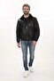 Men's Winter Style Derimont Jacket Black Genuine Lambskin Bomber Model Men's Coats - 4