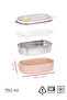 3114 Vacuum Lunch Box Food Thermos Easy to Lock Self-Locking Lunch Box with Spoon – 750ml Pink - 6