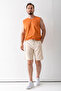Men's Adjustable Waist Double Pocket Shorts Stone - 9239 - 4