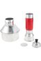 Aluminium Puttu Maker with Handle, Red and Silver, Steamer with Perforated Disc, Puttu Kutti - 8