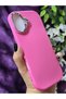 Matte Fuchsia Silicone Case with Metal Camera Frame Compatible with iPhone 16 Plus - 5