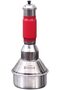Aluminium Puttu Maker with Handle, Red and Silver, Steamer with Perforated Disc, Puttu Kutti - 2