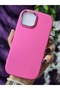 Matte Fuchsia Silicone Case with Metal Camera Frame Compatible with iPhone 13 / 14 - 3