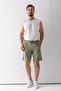Men's Adjustable Waist Double Pocket Shorts Khaki - 9239 - 5