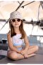 50 Uv Protection White Girls' Swimsuit Bikini - 2