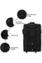 YU WELL Expandable Rolling Duffle Bag Wheeled Luggage Foldable Suitcase - 5