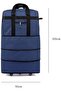 YU WELL Expandable Rolling Duffle Bag Wheeled Luggage Foldable Suitcase (Duffle Bag/Wheels, Blue, La - 3
