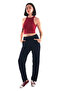 Women's Navy Blue Tracksuit Pants (with Plus Size Option) - 2