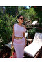 Pink Draped Double Suit - 7257 - 6
