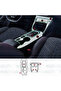 مجموعة من 6 قطع من واقي TPU باللون الأسود البيانو المتوافق مع ناقل الحركة Peugeot 2008 E-Toggle