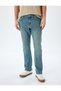 Normal Waist Cotton Slim Fit Jean Trousers - Brad Jean - 3