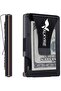 Rfid Protected Aluminum Metal 20 Cards Capacity Slim Lightweight Secure Card Holder Black - 2