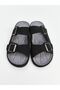 Black Double Strap Men's Sandals - 5