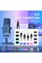 Audio Mixer, Gaming Streaming PC Mixer with Slider Fader, XLR Microphone Interface, Monitorin - 3