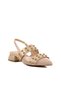 Beige Patent Leather Women's Evening Dress Shoes 575023 Z - 3