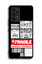 Samsung Galaxy A53 5G Protective Case Cover Private Activist Fragile Sticker