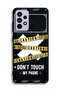 Samsung Galaxy A52 Protective Case Cover Caution Never Touch My Phone