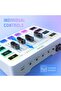 Audio Mixer, Gaming Streaming PC Mixer with Slider Fader, XLR Microphone Interface, Monitorin - 5
