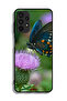 Samsung Galaxy A13 4G Protective Case Cover Butterfly Sitting On Flower