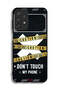 Samsung Galaxy A23 Protective Case Cover Caution Never Touch My Phone