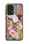 Samsung Galaxy A33 5G Protective Case Cover Peach Butterflies And Roses