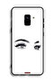 غطاء حماية لهاتف Samsung Galaxy A8 Plus (2018) برسومات عيون فنية