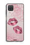 Samsung Galaxy A12 Protective Case Cover Glitter Lips