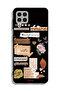 Samsung Galaxy A22 4G Protective Case Cover Arabic Quotes And Flowers Art