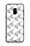 غطاء حماية لهاتف Samsung Galaxy A8 Plus (2018) بتصميم مربع تجريدي فني رقمي