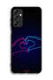 Samsung Galaxy A14 5G Protective Case Cover Touching Hand Making Heart