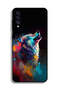 غطاء حماية لهاتف Samsung Galaxy A50 بتصميم فن الذئب الملون
