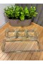 3 Compartment Breakfast Tray with Glass Tray Turkish Delight Snack Bowl Dragee - 2